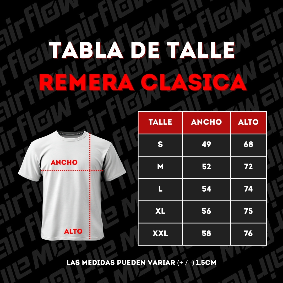 TABLA REMERA CLASICA